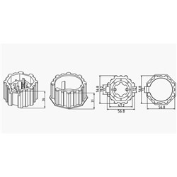 A2404 63mm shutter tube