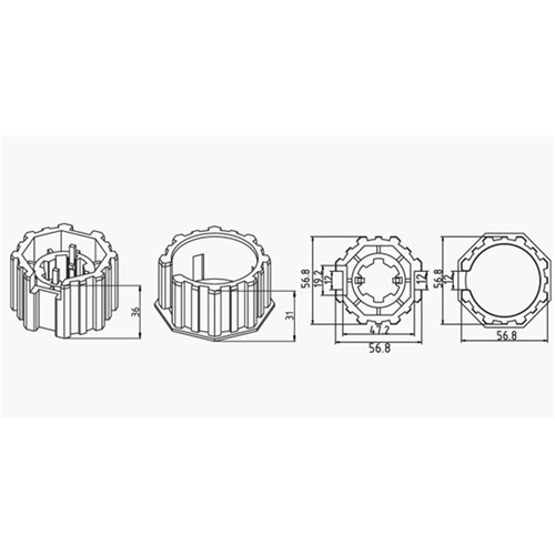 A2404 63mm shutter tube