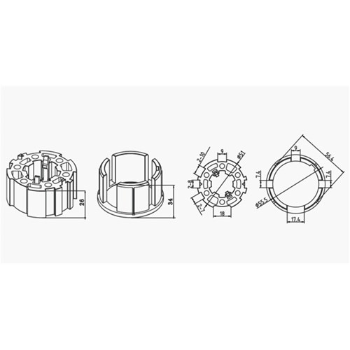 A2415 60mm Acmeda Zipscreen