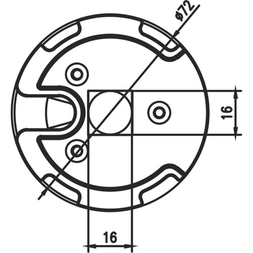 Bracket WSER60 60mm Motor Head